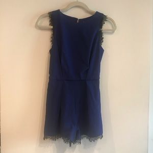 Love...ady Romper with Black Lace Trim